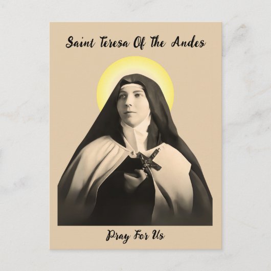 CARTE POSTALE SAINT TERESA DES ANDES (Devant)