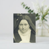Carte Postale Saint Thérèse de l'Enfant Jésus et la Sainte Face (Debout devant)