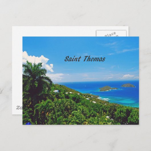 Carte Postale Saint Thomas (Devant / Derrière)