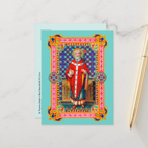 Carte Postale Saint Thomas Becket en chasuble rouge (K 34)