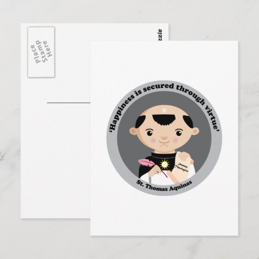 Carte Postale Saint Thomas d'Aquin (Devant / Derrière)