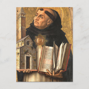 Carte Postale Saint Thomas d'Aquin Théologien et Philosophe