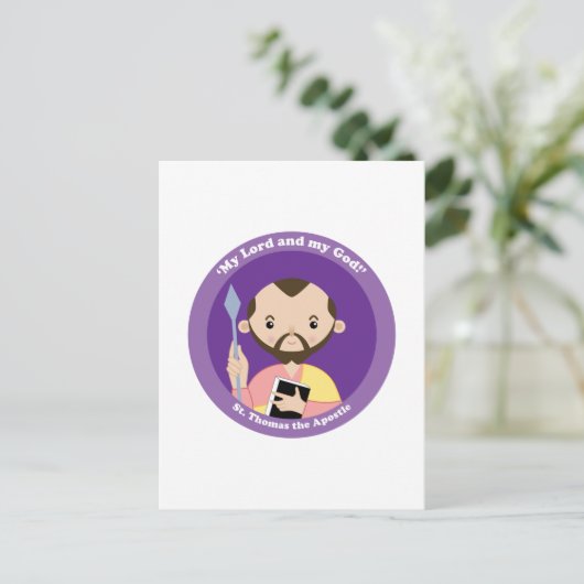 Carte Postale Saint Thomas l'Apôtre (Debout devant)