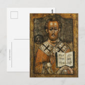Carte Postale Saint Tikhon d'Amathus orthodoxe (Devant / Derrière)