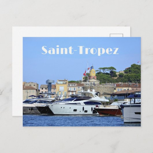 Carte Postale Saint-Tropez (Devant / Derrière)