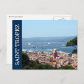 Carte Postale saint tropez bleu (Devant / Derrière)