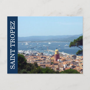 Carte Postale saint tropez bleu
