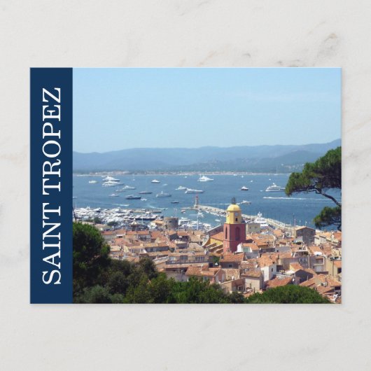 Carte Postale saint tropez bleu (Devant)