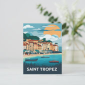 Carte Postale Saint Tropez France Beach Travel (Debout devant)