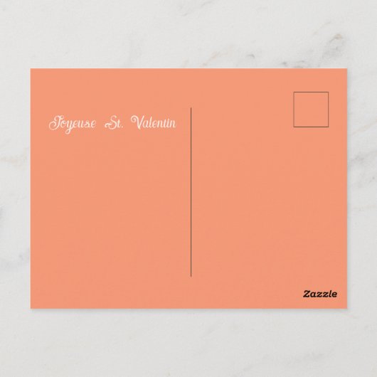 Carte Postale Saint-Valentin (Dos)