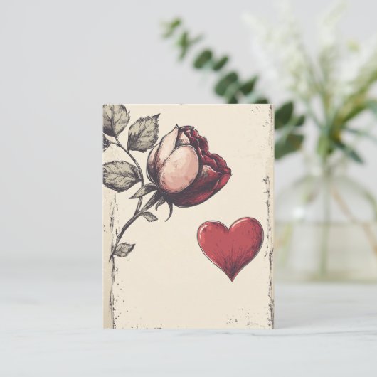 Carte Postale Saint Valentin (Debout devant)