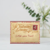 Carte postale Saint-Valentin (Debout devant)