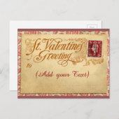 Carte postale Saint-Valentin (Devant / Derrière)