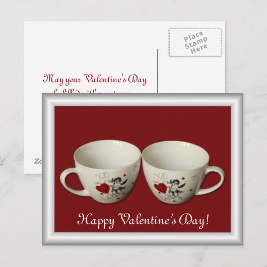 Carte postale Saint-Valentin (Devant / Derrière)