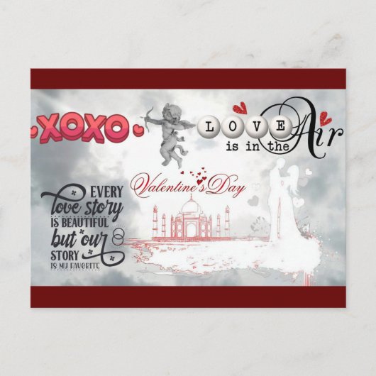 Carte Postale Saint Valentin (Devant)