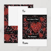 CARTE POSTALE SAINT-VALENTIN  (Devant / Derrière)