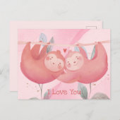 Carte Postale Saint Valentin (Devant / Derrière)