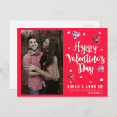 Carte Postale Saint Valentin (Devant / Derrière)