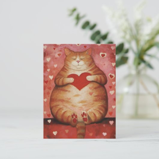 Carte Postale Saint Valentin adorable (Debout devant)