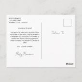 Carte Postale Saint Valentin Beauté en Lingerie sur le canapé (Dos)