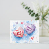 Carte Postale Saint Valentin Candy Realty Accueil Vendeur Market (Debout devant)