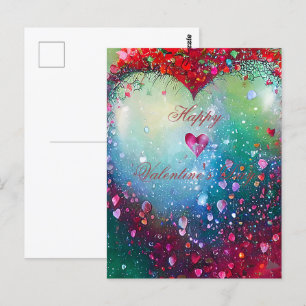 Carte Postale Saint-Valentin cœur brisé
