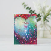 Carte Postale Saint-Valentin cœur brisé (Debout devant)