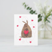 Carte Postale Saint Valentin Coeur Texas Armadillo (Debout devant)