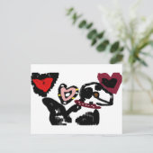 Carte Postale Saint-Valentin dalmate (Debout devant)