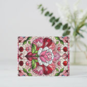 Carte Postale Saint-Valentin en verre tendu (Debout devant)