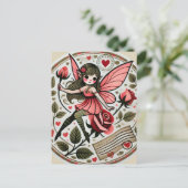 Carte Postale Saint Valentin Fairy Valentine (Debout devant)