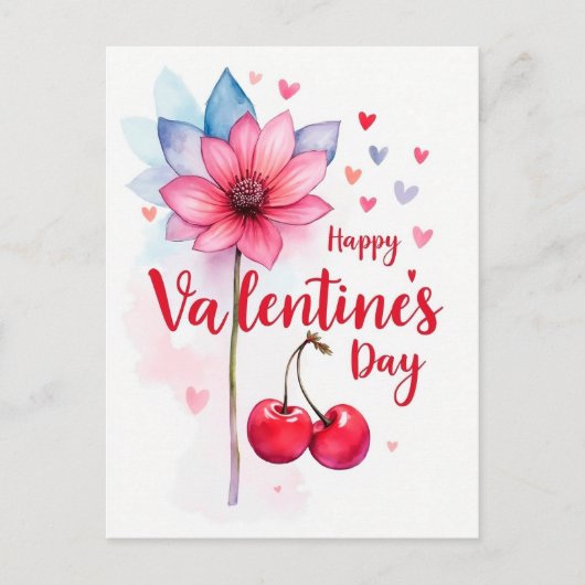 Carte Postale Saint Valentin fête de l'amour (Devant)