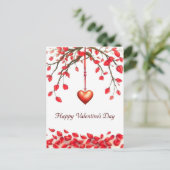 Carte Postale Saint Valentin fête de l'amour (Debout devant)
