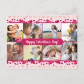 Carte Postale Saint Valentin Huit photos Collage avec coeur (Devant)