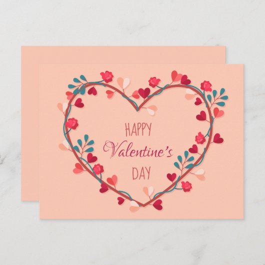 Carte postale Saint Valentin - HVD (Devant / Derrière)