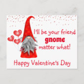 Carte Postale Saint Valentin Je serai votre ami Gnome Matter (Devant)
