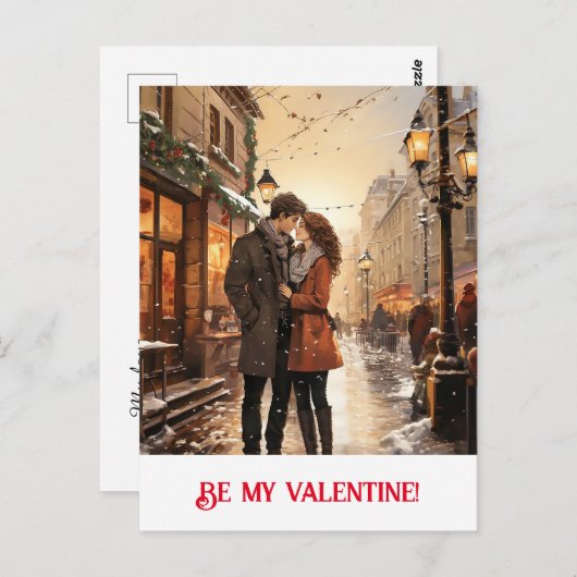 Carte Postale Saint-Valentin. Parlez de votre amour ! (Devant / Derrière)