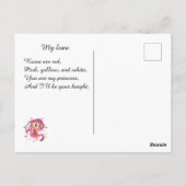 Carte Postale Saint-Valentin. Parlez de votre amour ! (Dos)