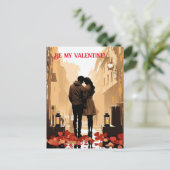 Carte Postale Saint-Valentin. Parlez de votre amour ! (Debout devant)