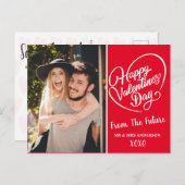 Carte Postale Saint-Valentin Photo Mariage Save the Day (Devant / Derrière)