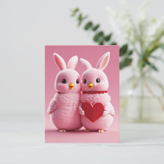 Carte Postale Saint Valentin, Point de passage (Debout devant)