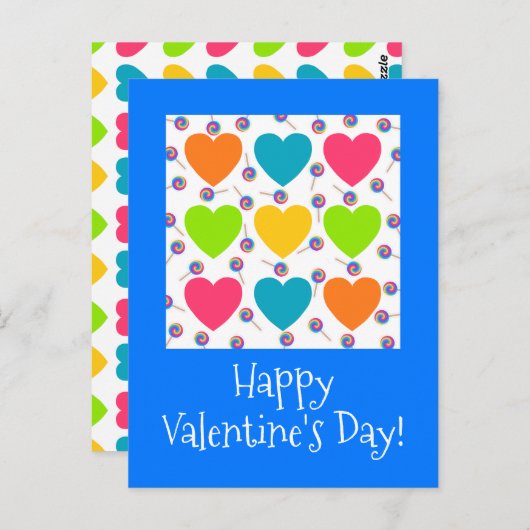 Carte postale Saint Valentin pour enfant par Jo Im (Devant / Derrière)