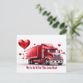 Carte Postale Saint-Valentin pour les camionneurs (Debout devant)