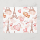 Carte Postale Saint-Valentin Romance Parisienne (Devant)