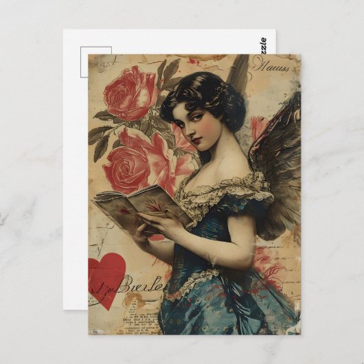 Carte Postale Saint-Valentin vintage (Devant / Derrière)