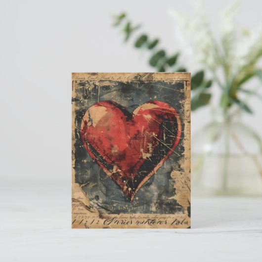 Carte Postale Saint-Valentin vintage (Debout devant)