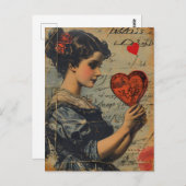 Carte Postale Saint-Valentin vintage (Devant / Derrière)