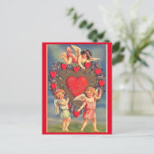 Carte Postale Saint-Valentin vintage (Debout devant)