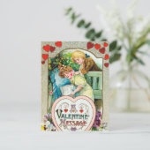 Carte Postale Saint Valentin vintage (Debout devant)