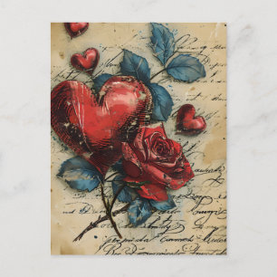 Carte Postale Saint-Valentin vintage